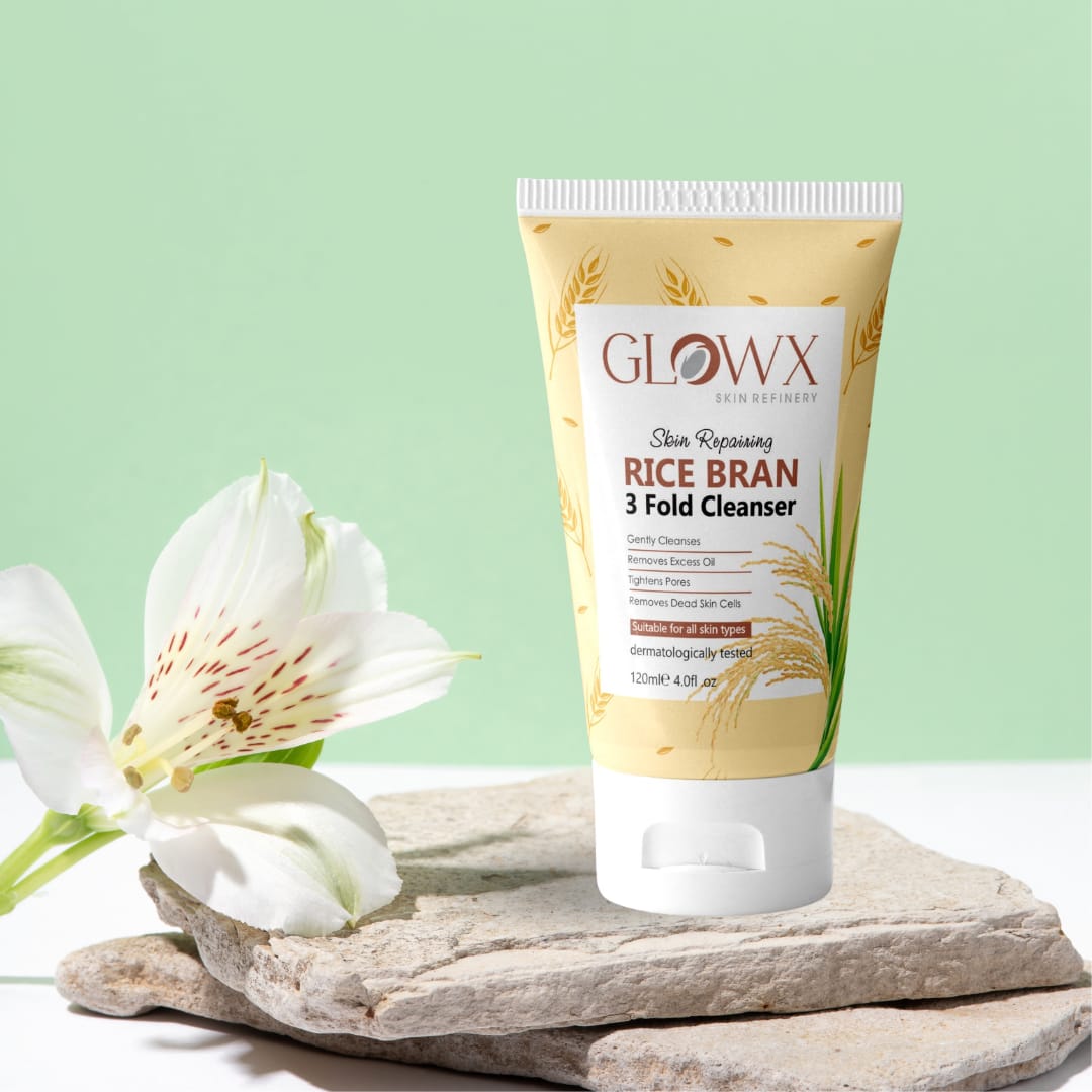 Glowx Skin Repairing Rice Bran Cleanser